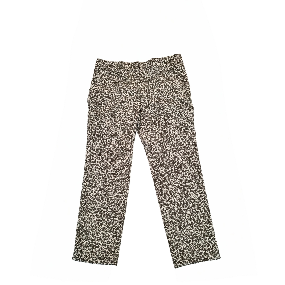 Ann Taylor Petite Devin Fit Green and White Pants with Classic Design Size 2P